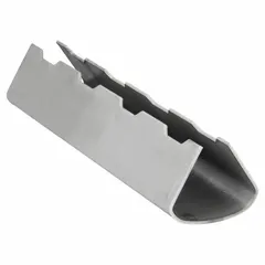 Steel roller-mount insulation heat shield for pipe sizes 1-1/2 to 2-1/2 in. Accommodates 2 in insulation thickness with 1.5 in insulation outside diameter. Overall length 12 in. Supports insulated piping at hanger or support points to prevent insulation compression and maintain thermal performance.