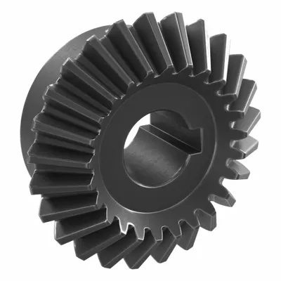 KHK GEARS Bore Miter Gear: For 90° Shaft Angle, Module m 2, 25 Teeth - Straight Teeth Metric Miter Gears