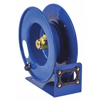 Spring Return Hose Reel: 25 ft (1/4 in I.D.), 300 psi Max Op Pressure, Brass, Blue (MPN LG-LPL-125)