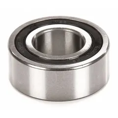 Double-row angular contact ball bearing with 1.181-inch angle, designed as a replacement part for HOBART D330 food mixers. Used in commercial kitchen equipment to support rotating shafts under combined radial and axial loads.