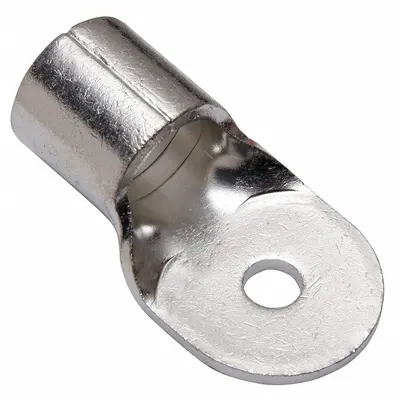 BURNDY Ring Terminal: Bare, 1/2 in Stud Size, 500 kcmil to 600 kcmil Wire Sizes - Non-Insulated Ring Terminals
