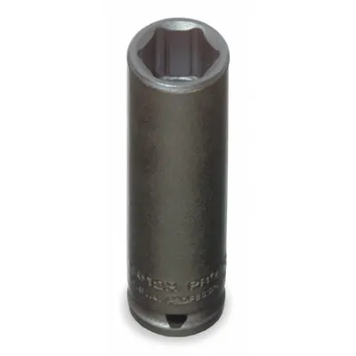 PROTO Impact Socket: 1/4 in Drive Size, SAE, 3/16 in Socket Size, 6-Point, Deep - 1/4" Drive Impact Sockets