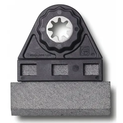 FEIN Oscillating Scraper Blade: 2 3/4 in Blade Wd, 3 1/16 in Blade Lg, Abrasive Stone - Starlock Mounted Blades