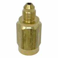 RAY Pressure Gauge Snubber: Brass, Piston, Brass, 3,000 psi Max. Pressure, 3 Pistons, -70°F to 150°F (MPN 078B)