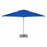 CALIFORNIA UMBRELLA Outdoor Umbrella: Blue, Aluminum/Steel, Hand Crank, 125 3/16 in Overall Dia (MPN SOLA118001-6001)