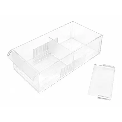 WESTWARD Divider: 3 3/8 in Overall Wd, 3/8 in Overall Dp, 1 5/16 in Overall Ht, Polystyrene - Dividers for Plastic Small Parts Drawer Cabinets