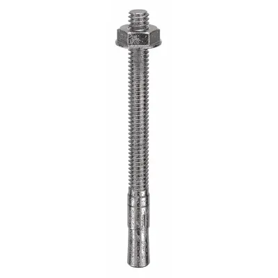 RED HEAD Wedge Anchor: 3 1/4 in Overall Lg, 1/4 in Dia, 1/4"-20 Thread Size, Stainless Steel - 18-8 Stainless Steel Wedge Anchors