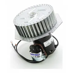 Draft inducer for HVAC systems, designed to create controlled airflow that removes combustion gases from gas-fired heaters and boilers. Ensures proper venting and efficient burner operation in commercial and industrial heating equipment.