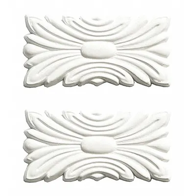 MIRREDGE Seam Plates, 2 PK, White, Square Corner - Mirror Framing & LED Shelf Parts