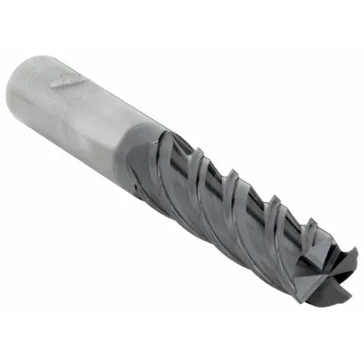 WIDIA HANITA Corner Chamfer End Mill: Carbide, AlTiN Coated, 4 Flute, 1" Mill Dia, 2" LOC - Fast-Cutting Carbide Corner-Chamfer End Mills for Steel & Cast Iron
