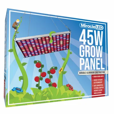 MIRACLE LED Grow Light Fixture: For Integrated LED Bulb Type, 100 to 240V AC - LED Grow Light Panels