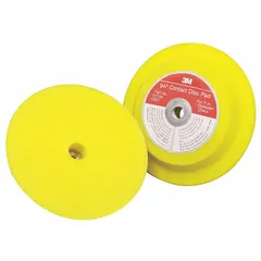 This non-vacuum backing pad has a 7-inch diameter and 1-inch thickness, featuring a 5/8"-11 internal-thread tool connection. It is designed for use with compatible hook-and-loop sanding discs in surface preparation, finishing, and material removal tasks.