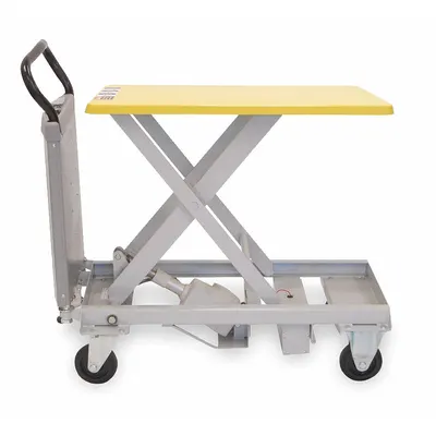 SOUTHWORTH Scissor Lift Table: Powered, 330 lb Load Capacity, 36 in L x 24 in W, Steel - Quiet & Precise Powered-Lift/Manual-Push Scissor-Lift Tables