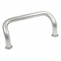 JW WINCO Pull Handle: Threaded Holes, Stainless Steel, Silver, 0.39 in, 2.87 in Grip Lg (MPN 425.1-NI-10-88-GS)
