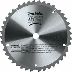 This 7-1/2-inch diameter carbide circular saw blade features 40 teeth and a 0.08-inch cut width with a 5/8-inch arbor. Designed for cutting wood, it is suitable for use in construction, carpentry, and woodworking applications.
