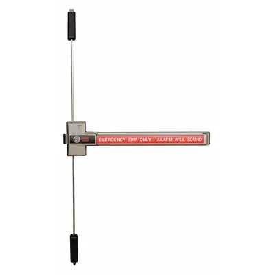 DETEX Exit Device: 34 in Max Door Wd - Rim Push Bars