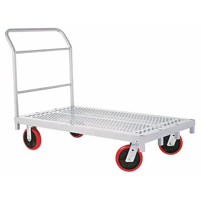 RAYMOND PRODUCTS Platform Truck: 3,200 lb, 54 in L x 30 in W x 11 3/4 in H Deck, Perforated - Flow-Through Platform Trucks