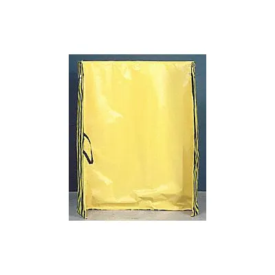 SINGER SAFETY Roll-Up Welding Screen, Vinyl, 5 ft H x 6 ft W, Yellow - Roll-Up Welding Screens