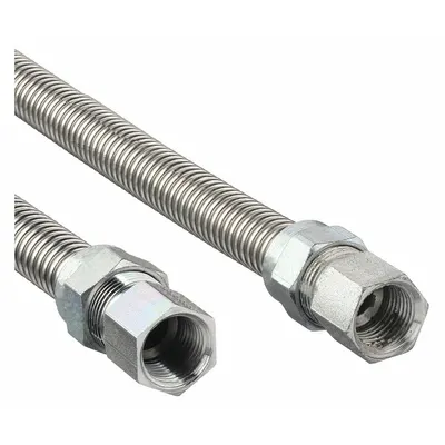 DORMONT Gas Connector: 1/2 in Hose Inside Dia., 24 in Hose Lg, 150,000 BTU Capacity - Range Connectors