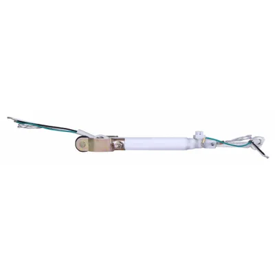 CANARM DCR0811 Downrod, 8 in L, 1 in W, Steel, White, with Safety Cables - Downrods