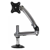 PEERLESS Monitor Arm: Surface, For 38 in Screens, Max. 17.8 lb, Fixed, 180° Swivel, 90° Down, 45° Up (MPN LCT620A)