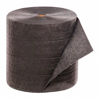 PIG Sorbent Roll, 15 in x 150 ft, Gray Polypropylene, MAT243 - Sorbent Rolls