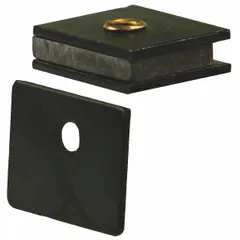 This steel magnetic catch is designed for push-to-close applications requiring a reliable magnetic hold. With a height of 1 inch and width of 15/16 inch, it features a pull opening action for simple manual release. Suitable for use on cabinet doors, access panels, and light-duty gates.