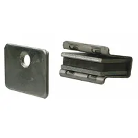 Door Catch: Aluminum, Magnetic, 1 1/8 in Ht, 13/16 in Wd (MPN 4FCX7)
