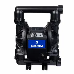 This GRACO electric diaphragm pump features an aluminum housing and 2-inch NPT fluid connections. It operates at 380-480V AC and is fitted with Buna-N check valve and seat materials. Suitable for transferring non-aggressive fluids in industrial applications such as chemical processing and water treatment.
