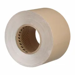 This single-sided tape features a white elastomeric film backing with an acrylic adhesive, providing moisture resistance for sealing applications. With a thickness of 10 mil and a length of 36 yards, it is suited for indoor and outdoor use in general sealing tasks where a durable film tape is required.