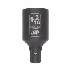 This 1-3/16 in, 6-point deep impact socket is designed for use with impact wrenches in heavy-duty fastening tasks. Its deep configuration allows access to recessed bolts and nuts in confined spaces. The manganese phosphate finish provides corrosion resistance. Overall length is 2-61/64 in.