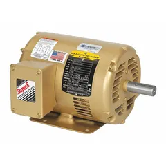 Open drip proof (ODP) enclosure, 1 1/2 hp, 1725 RPM at 60 Hz, 460V AC, full load current 2.2/4.4/4.6 A. Suitable for pumps, fans, conveyors, and compressors in industrial environments requiring a rigid base mount.