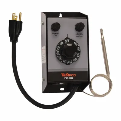 TEMPCO Temperature Controller: PCT-1000, Bulb, On/Off Action, 120V AC, 60°F to 250°F - Temperature Controllers