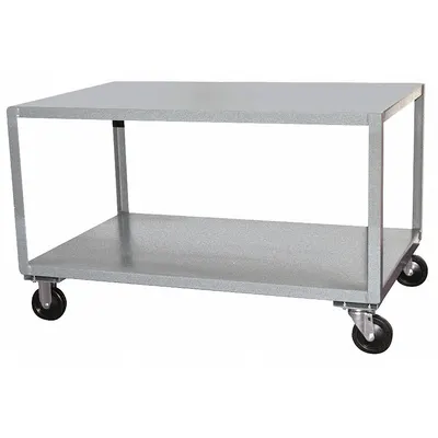 JAMCO Work Table: Fixed Ht, Stainless Steel, 36 in x 25 in - Stainless-Steel-Top Mobile Worktables