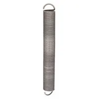 Extension Spring: Carbon Steel, 7 13/64 in Free Lg, 0.207 in Wire Dia, 1.25 in O.D., 2 PK (MPN 20104000)