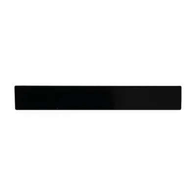 HEROS PRIDE Shroud: Black Badge Shroud, 2 1/2 in x 3/8 in, Black, Metal, Clutch Pin - Metallic Badges