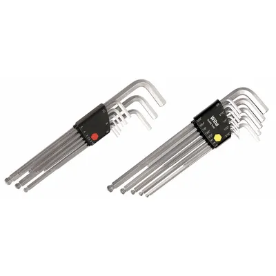 WIHA Hex Key Set: 16 or More Pieces, L, Metric and SAE, Single Ball End, Long - L-Shaped Hex Key Sets