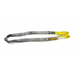 This round sling is constructed of polyester with polyester eyes, providing abrasion resistance for lifting and rigging applications. With a 10 ft length and 1 5/8 in body diameter, it is suited for handling loads where contact with rough or sharp surfaces may occur.