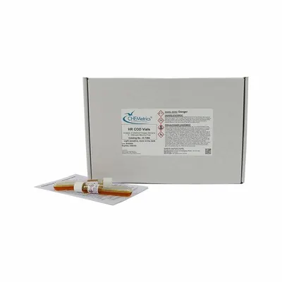 CHEMETRICS Water Quality Test Kit: Chemical Oxygen Demand, 0 to 1,500 ppm, 149 Tests - Water Quality Test Kits