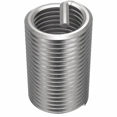 HELI-COIL Helical Insert: Tanged Tang Style, Free-Running, 9/16"-18 Thread Size, Plain - Free-Running Tanged Helical Inserts