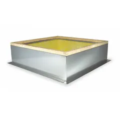 Roof Curb: Fixed Nonventilated Curbs, Square Curb, 35.5 x 35 1/2 in Inside Dim, Mfr Part #. Key specifications — Curb Outside Width: 38-1/2 in; Finish: Galvanized; For Fan Type: Filtered Supply Fans; For Use With: 40 in Square Base; Standards: UL 705; Manufacturer Part Number:; Brand: DAYTON; Curb Inside Width: 35-1/2 in.