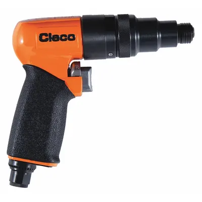 CLECO Air Screwdriver: 1/4 in, Heavy Duty, 1,800 RPM, Trigger, Variable Speed - Pistol-Grip Air-Powered Screwdrivers