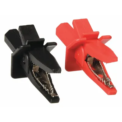 POMONA 5914 Alligator Clip, Steel, Black/Red, 3 1/4 in, 600 V - Test Clips
