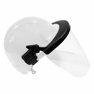 PIP 251-01-6225 Face Shield Bracket, Slotted, Clear Plastic - PIP Hard Hat Adapters for Face Shields