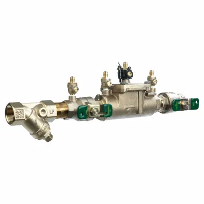 Watts Double Check Valve Assembly: LF007, 1 in Pipe Size, FNPT x FNPT, 17.94 in Overall Lg - Watts Double Check Backflow Preventers
