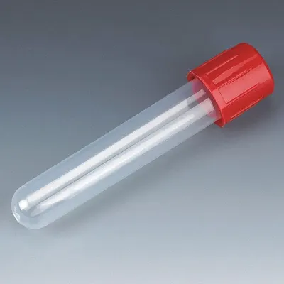 GLOBE SCIENTIFIC Test Tube: Test Tube, Polypropylene, 5 mL Capacity - mL, 0.17 oz Capacity - oz - Plastic Culture Tubes