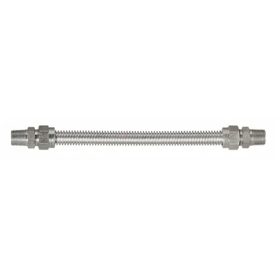 DORMONT Gas Connector: 3/8 in Hose Inside Dia., 5 ft Hose Lg, 53,200 BTU Capacity - Dryer Connectors