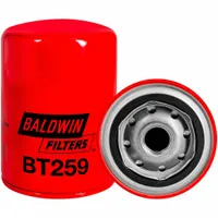 Spin-on oil filter with 13/16"-16 thread and 5 7/16 in overall height. Uses cellulose media and includes a G401 integral gasket. Interchanges with FleetGuard LF678. Suitable for lubricating oil systems in vehicles and equipment