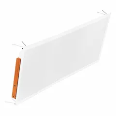 This LED flat panel retrofit kit replaces (3) Lamp 28 T8 fixtures. It operates on 120 to 347V AC, is dimmable, and provides 3000K color temperature. Suitable for use in commercial and industrial spaces such as offices, warehouses, and retail areas.