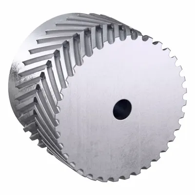 CONTINENTAL Gearbelt Pulley: Plain, 8 mm Pitch, For 50 mm Belt Wd, 36 Teeth - Plain-Bore Timing Pulleys with Hub